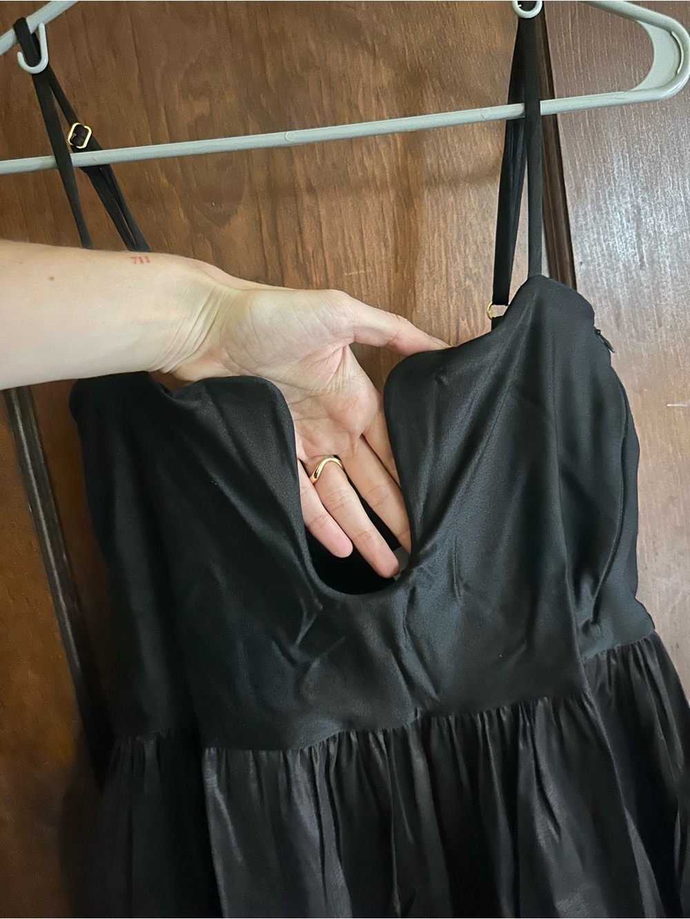 Lediel Black Convertible Tiered Maxi Dress - Picture 5 of 6
